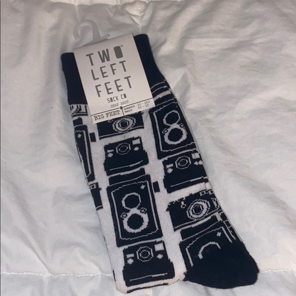 two left feet sock co Other - NWT camera socks “big feet”